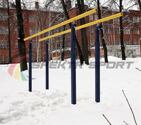 Купить Брусья гимнастические мужские массовые со стеклопластиковыми жердями (уличн. под бетонирование) в Новосибирске 